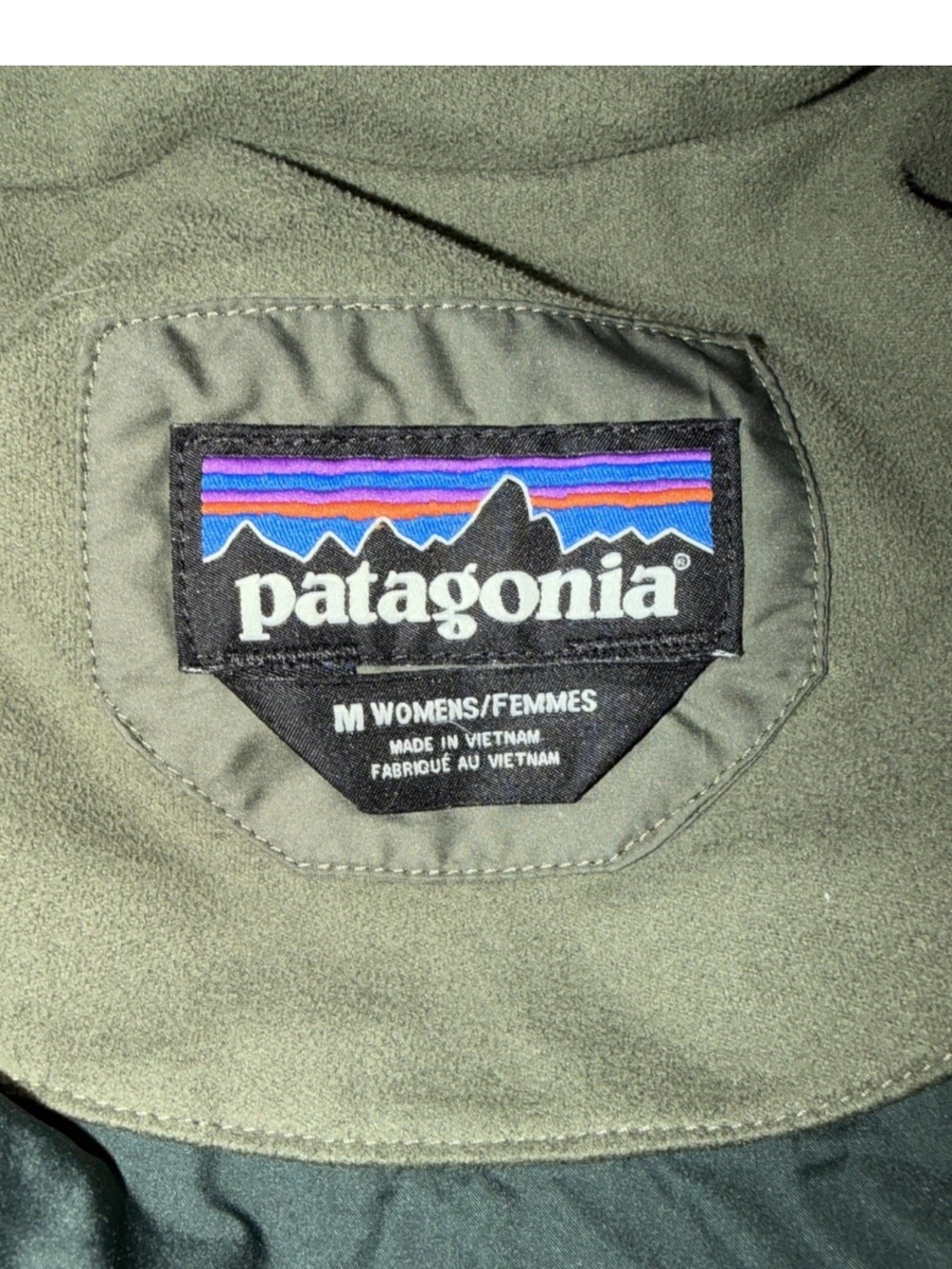 PATAGONIA Industrial Green W's Down With It Parka Coat, Size MEDIUM - Picture 6 of 8